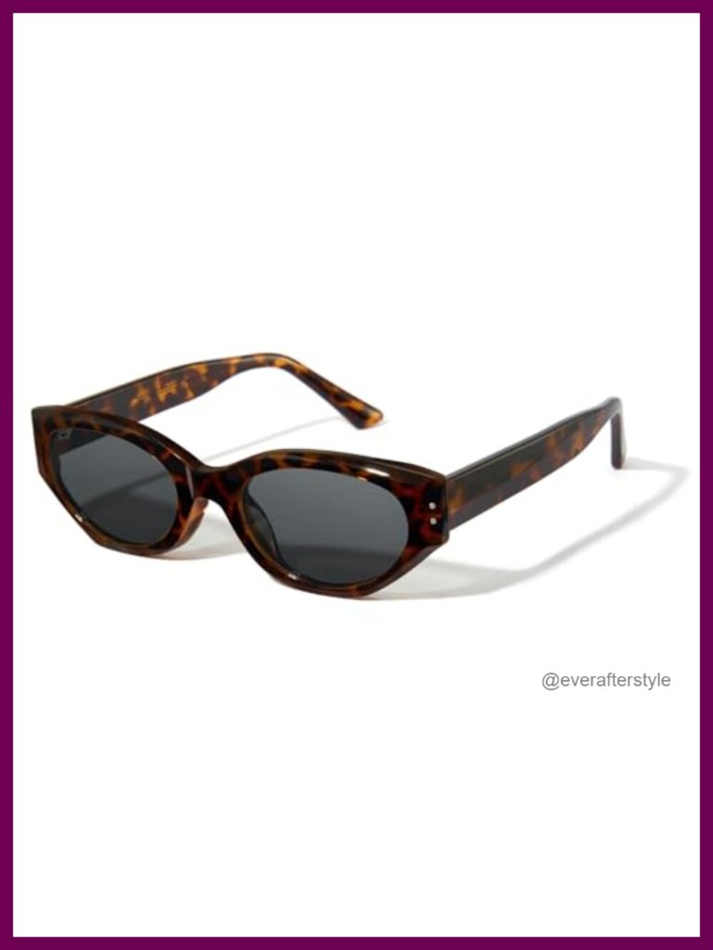 Cat Eye Acetate Sunglasses Lightweight UV400 Full Frame Everyday Wear